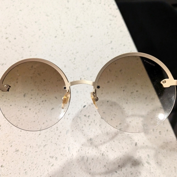 Versace Accessories - Versace Beige Round Sunglasses